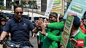 Anies Akui Jalur Sepeda Jakarta Belum Jadi Kelas Utama