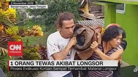 VIDEO: 1 Orang Tewas Tewas Akibat Longsor di Jawa Tengah