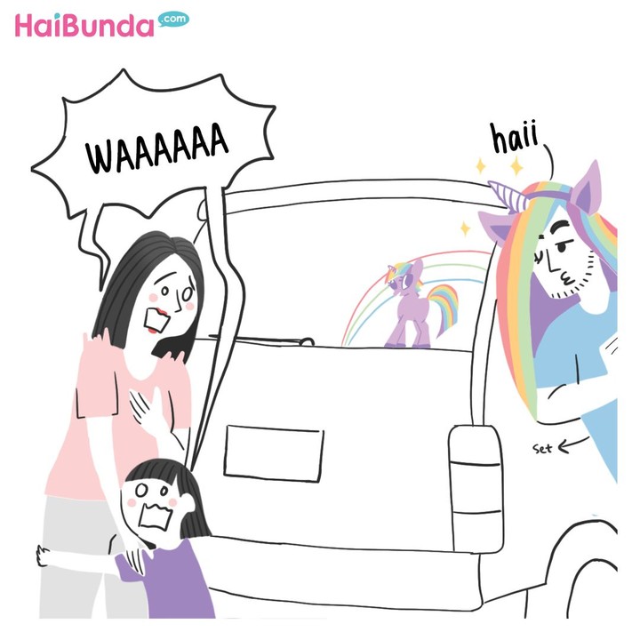 Apa imajinasi si kecil yang bikin Bunda dan Ayah geleng-geleng kepala? Samakah dengan imajinasi kakak di komik ini? Share yuk, Bunda.