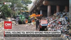 VIDEO: Viral Lautan Sampah di Kolong Tol Wiyoto Wiyono