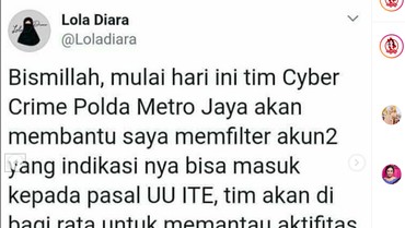 img-title Dikaitkan dengan Kisah Layangan Putus, Lola Diara Tempuh Jalur Hukum