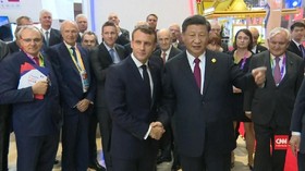 VIDEO: Macron Minta Xi Jinping Buka Pintu Ekonomi China