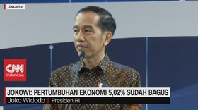 VIDEO: Jokowi: Pertumbuhan Ekonomi 5,02% Sudah Bagus