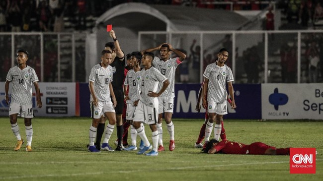Pelatih Timor Leste U-20 Gopalkrishnan A S Ramasamy minta pemainnya mengendalikan emosi saat melawan Indonesia di Kualifikasi Piala Asia U-20 2023.