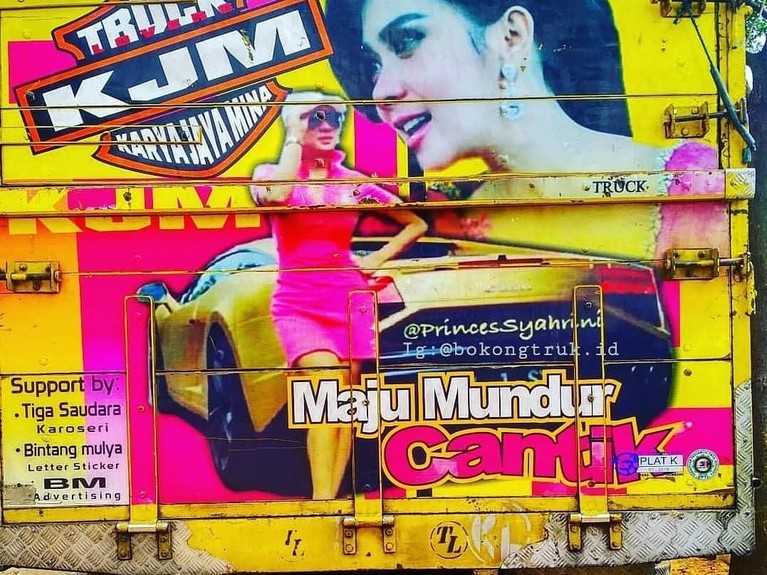 Selain Franda, Wajah Syahrini hingga Dian Sastro Terpampang di Truk Tujuh artis berikut ini wajahnya pernah terpampang di badan truk. Ada siapa saja?