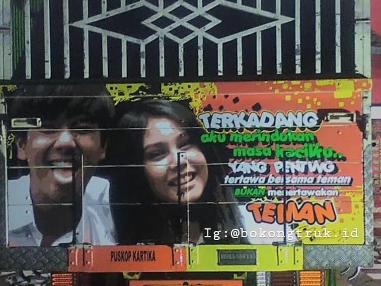 Selain Franda, Wajah Syahrini hingga Dian Sastro Terpampang di Truk Tujuh artis berikut ini wajahnya pernah terpampang di badan truk. Ada siapa saja?