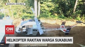 VIDEO: Lulusan STM Bikin Helikopter Rakitan Dengan Genset