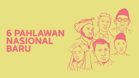 INFOGRAFIS: Enam Pahlawan Nasional Baru