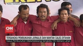VIDEO: Tersangka Pembunuhan Jurnalis dan Mantan Caleg Ditahan