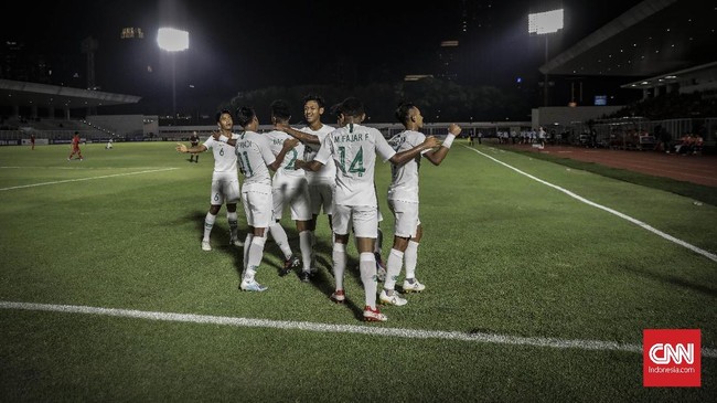 FOTO: Timnas Indonesia U-19 Pesta Gol ke Gawang Hong Kong