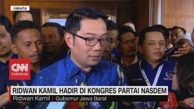VIDEO: Ridwan Kamil Hadir di Kongres Partai Nasdem