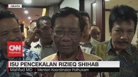 VIDEO: Mahfud Md Akan Pelajari Surat Pencekalan Rizieq Shihab