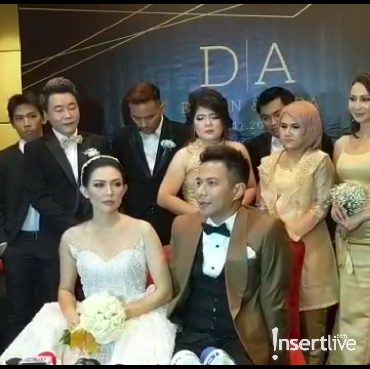 Delon dan Aida Gunakan Konsep Elegan dan Mewah di Resepsi Pernikahan