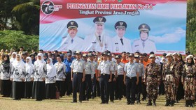 Ganjar Peringati Hari Pahlawan di Desa Makam Tentara Pelajar