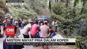 VIDEO: Mayat Pria Dalam Koper Ditemukan Warga di Bogor