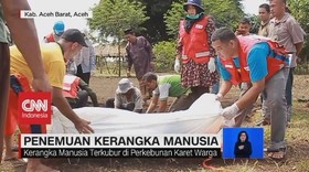 VIDEO: Geger Penemuan Kerangka Manusia di Perkebunan Karet