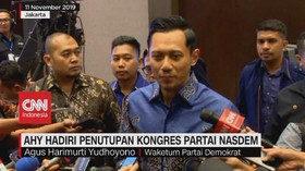 VIDEO: AHY Hadiri Penutupan Kongres Partai NasDem