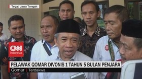 VIDEO: Pelawak Qomar Divonis 1,5 Tahun Penjara