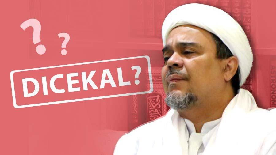 Ilustrasi Fokus 'Habib Rizieq Dicekal?'