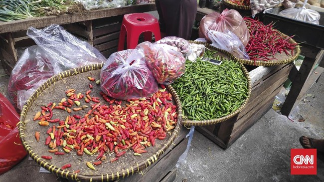 Berdasarkan pantauan CNNIndonesia.com, harga bawang di Pasar Palmerah dan Ciputat dipatok naik Rp5.000-Rp7.000 per Kilogram dalam sepekan terakhir.