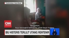 VIDEO: Seorang Ibu Histeris Ditagih Hutang Rentenir Bank Emok