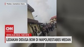 VIDEO: Ledakan Bom Bunuh Diri di Mapolrestabes Medan