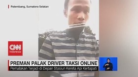 VIDEO: Viral Preman Palak Sopir Taksi Online di Palembang