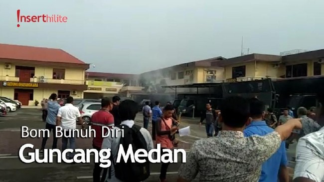 Bom Bunuh Diri Meledak di Polrestabes Medan