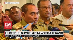 VIDEO: Gubernur Sumut Minta Warga Tenang
