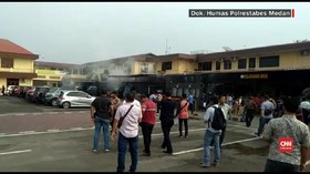 VIDEO: Ledakan Terjadi di Tempat Urus SKCK Polrestabes Medan