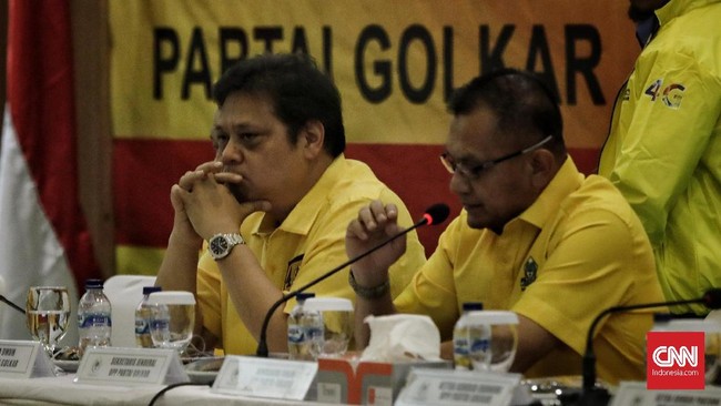 Partai Golkar membantah pembentukan Koalisi Indonesia Bersatu terkait kabar desakan Munaslub yang ingin menggantikan Airlangga Hartarto.