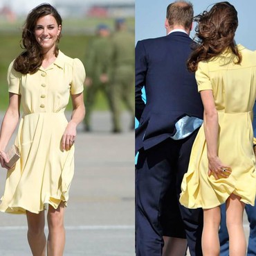 Tak Hanya Artis, Bokong Kate Middleton Pernah Terekspos karena Angin