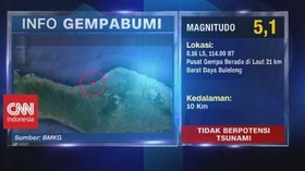 VIDEO: Gempa Bumi Magnitudo 5,1 Guncang Sejumlah Wilayah Bali