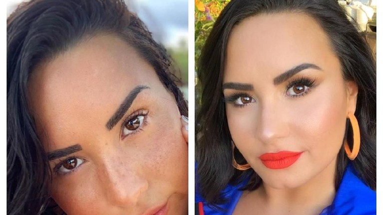 7 Seleb Ini Punya Nyali Besar Unggah Foto tanpa Rias Wajah Deretan artis wanita Hollywood ini berani mengunggah foto di laman media sosial tanpa mengenakan make-up. Penasaran?