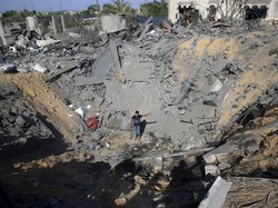 Masjid di Gaza Terdampak Roket Israel