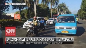 VIDEO: Puluhan Gempa Susulan Guncang Sulawesi Bagian Utara