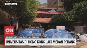 VIDEO: Universitas Terbaik di Hong Kong Jadi Medan Perang