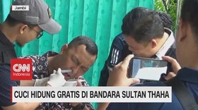 VIDEO: Ada Cuci Hidung Gratis di Bandara Sultan Thaha, Jambi