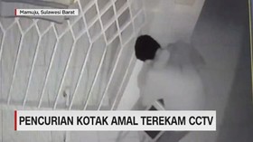 VIDEO: Pencurian Kotak Amal di Masjid Terekam CCTV