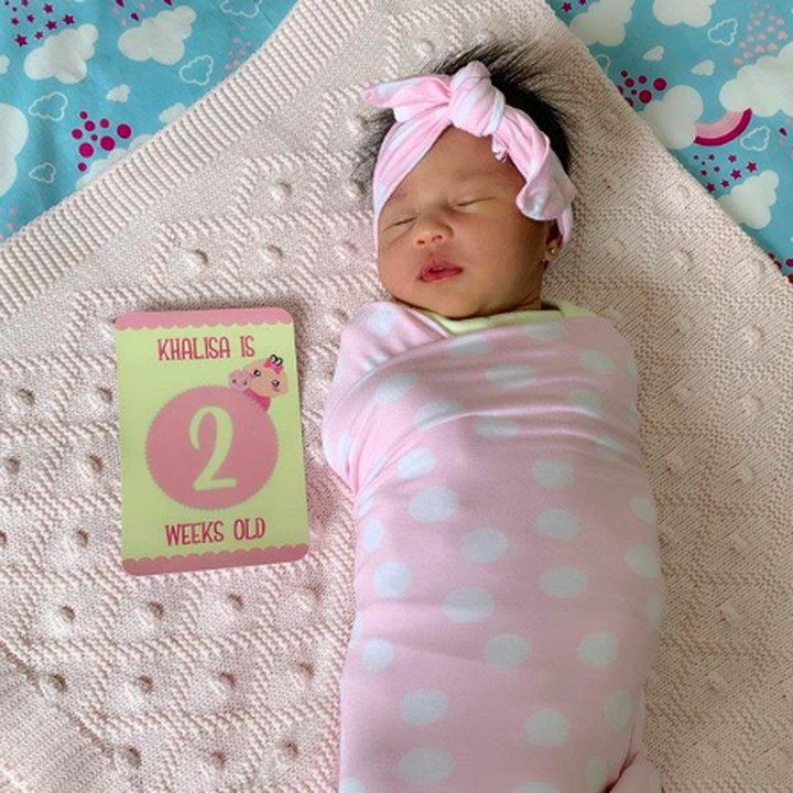 <p>Menikah dengan Habib Usman, Kartika Putri melahirkan anak perempuan pertamanya pada 18 Oktober 2019 dan diberi nama Khalisa Aghnia Bahira. (Foto: Instagram @khalisaworld)</p>