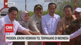 VIDEO: Presiden Jokowi Resmikan Tol Terpanjang di Indonesia