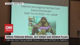 VIDEO: Operasi Berhasil, Bayi Kembar Siam Diizinkan Pulang