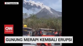 VIDEO: Gunung Merapi Kembali Erupsi