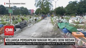 VIDEO: Keluarga Persiapkan Makam Pelaku Bom Medan