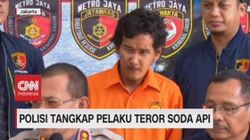 VIDEO: Pelaku Teror Soda Api di Jakbar Ditangkap Polisi