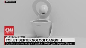 VIDEO: Toilet Gaya Baru, Toilet Yang Bisa Dilipat