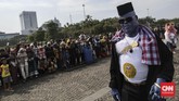 FOTO: 'Si Pitung' Jumpa 'Transformer' di Jakarta Cosplay 2019 Si Pitung, Naruto, sampai Superman dan Thanos terlihat mondar-mandir di Lapangan Silang Monas, Jakarta Pusat, Minggu (17/11) dalam acara Jakarta Cosplay Parade.