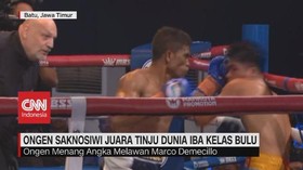 VIDEO: Ongen Saknosiwi Jadi Juara Tinju Dunia Tercepat