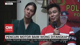 VIDEO: Mantan Satpam Pencuri Motor Baim Wong Ditangkap