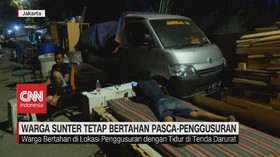 VIDEO: Warga Sunter Tetap Bertahan Pasca-Penggusuran